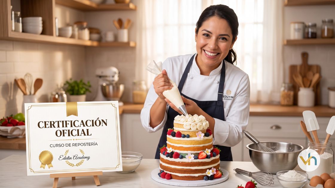 Curso gratuito de repostería con certificación oficial